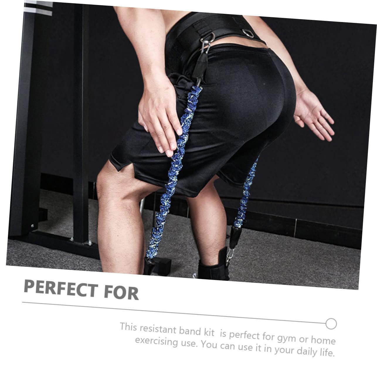 SUPVOX Bandas de Resistencia para Piernas y Tobillos Kit de Entrenamiento Fitness Multifunción Banda Elástica Duradera para Mejorar y Agilidad Deportes Baloncesto y Fútbol
