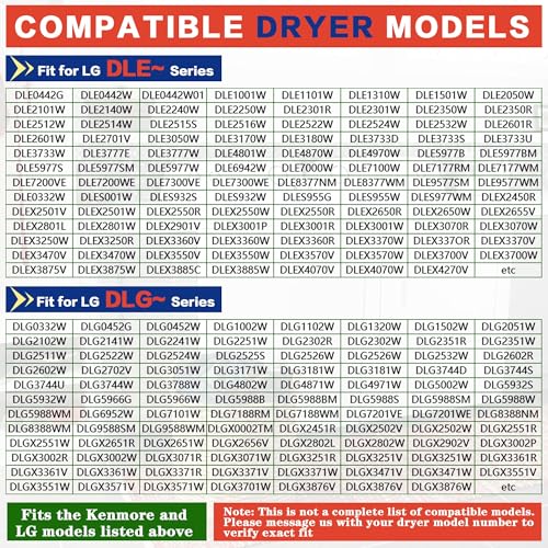 Dryer Drum Roller Repair Kit, Fit for Ken-more 79681072310 79680512900 79681583410 79681382410 79661522210 79681073310 79681962710, 4581EL2002C Drum Rollers, 4400EL2001A Belt, 4561EL3002A Idler Pulley by Bakaoof - Used condition - Image 6