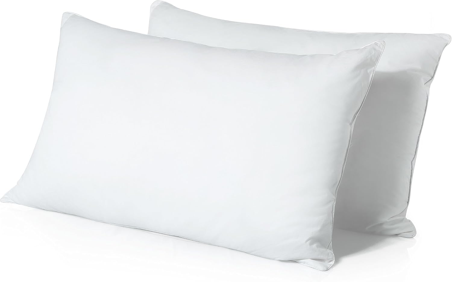 Comfy Solutions Standard Down Alternative Bed Pillow - Fluffy Comfortable - Hypo-allergenic - 2 Pack