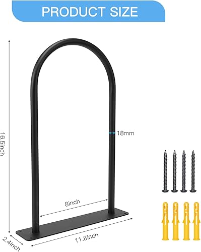 Miniatura 3 de XIAO PEI Estante de bolas medicinales - Estante de almacenamiento de bolas de estabilidad de montaje en pared (1 negro)