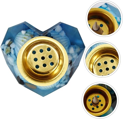 Miniatura 9 de Zerodeko Soporte para cono de incienso, palitos de incienso árabe, quemador de incienso, quemador de incienso, bobina, quemador de incienso, velas