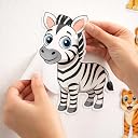 Zoo Animals Cutouts, Jungle Safari Theme, Birthday Party Decoration, Room Decor (12 Pic * 3 Copies) gallery image