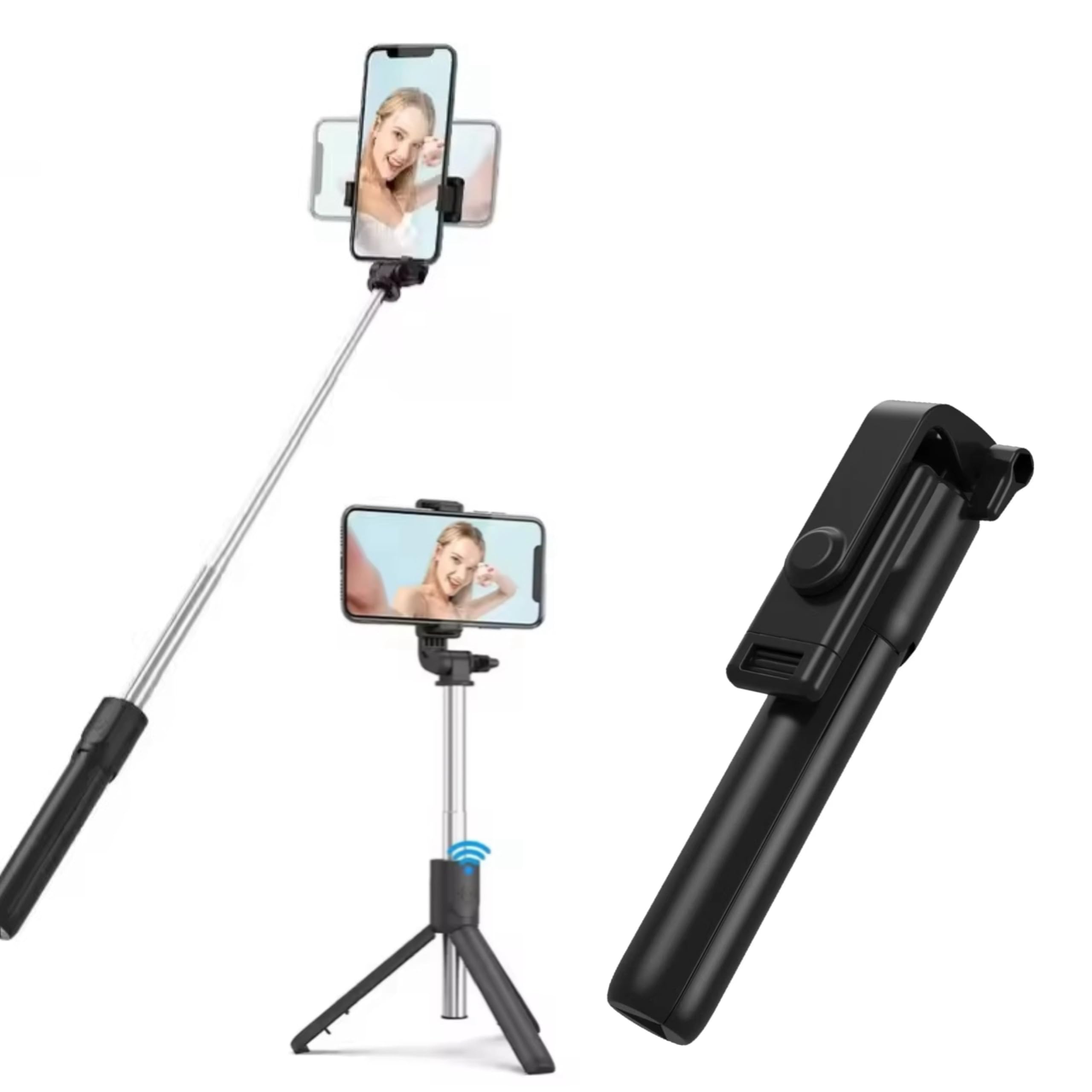 LikeStar® All-in-One Bluetooth Selfie Stick with Wireless Remote & Tripod Stand, Extendable Lightweight Monopod for Smartphones – Ideal for Travel, Vlogging, Group Photos & Live Streaming (Black)-picture-19