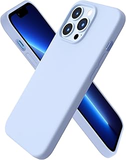 جراب رفيع من السيليكون السائل 3 طبقات لتغطية كاملة من جل مطاط الناعم مقاس 6.1 بوصة متوافق مع آيفون 13 برو مقاس 6.1 بوصة من اورنارتو