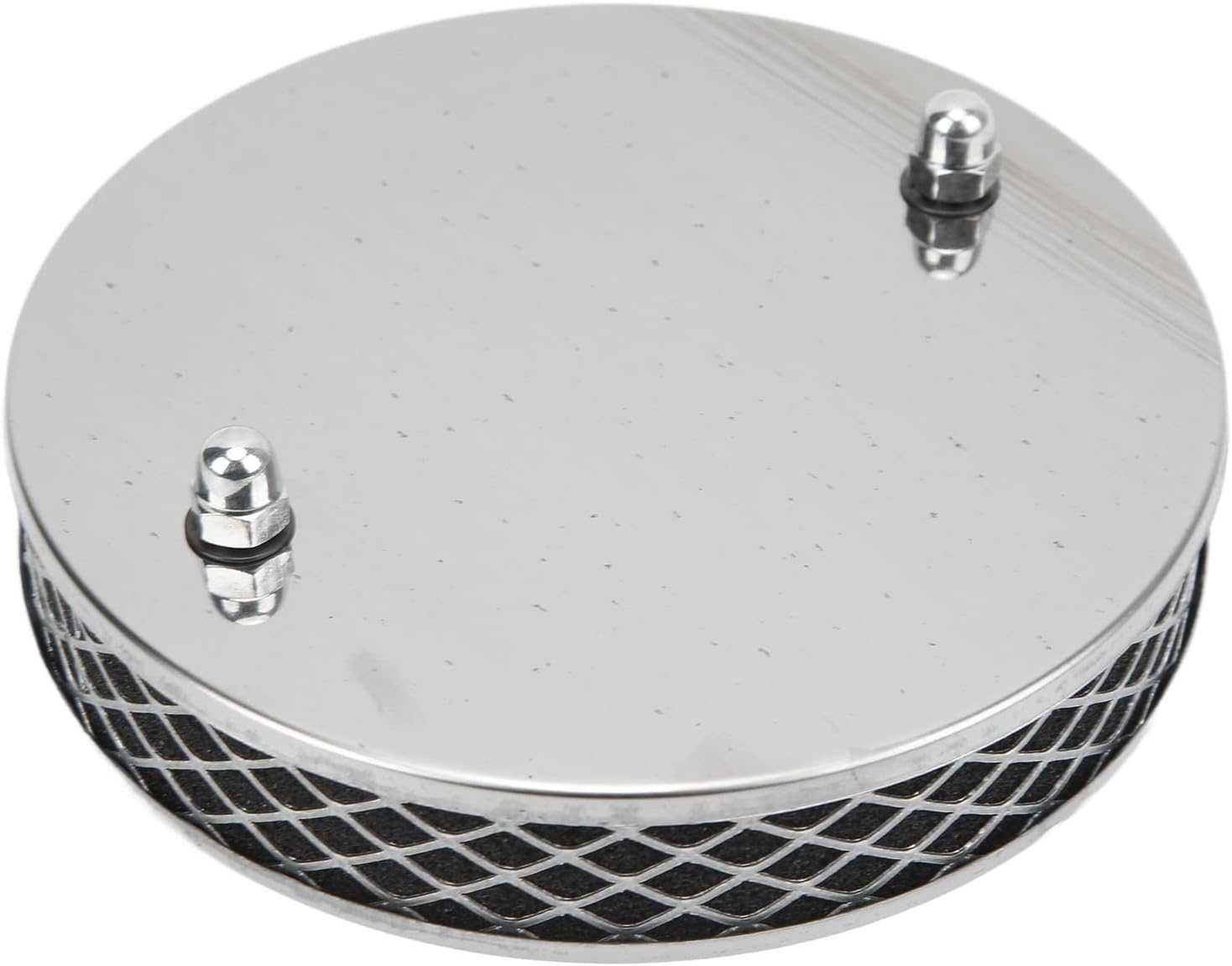 High Flow Air Filter,14x3cm High Flow Air Filter Chrome Metal Replacement for HS2 1¼ Inch Carburettor