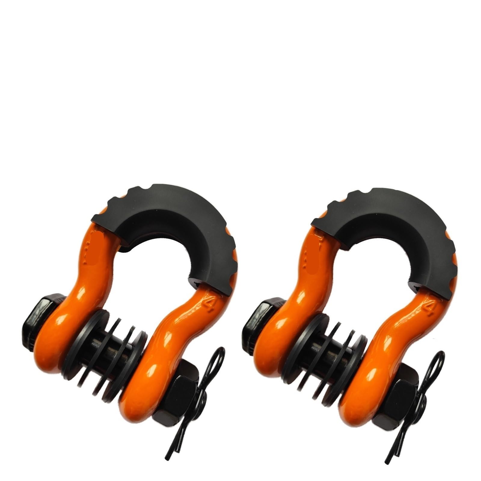 Pjfcewfdgx 20T Orange 2Pcs D-Ring Anchor Shackle 28660Lbs Break Strength For Vehicle Trailer Use
