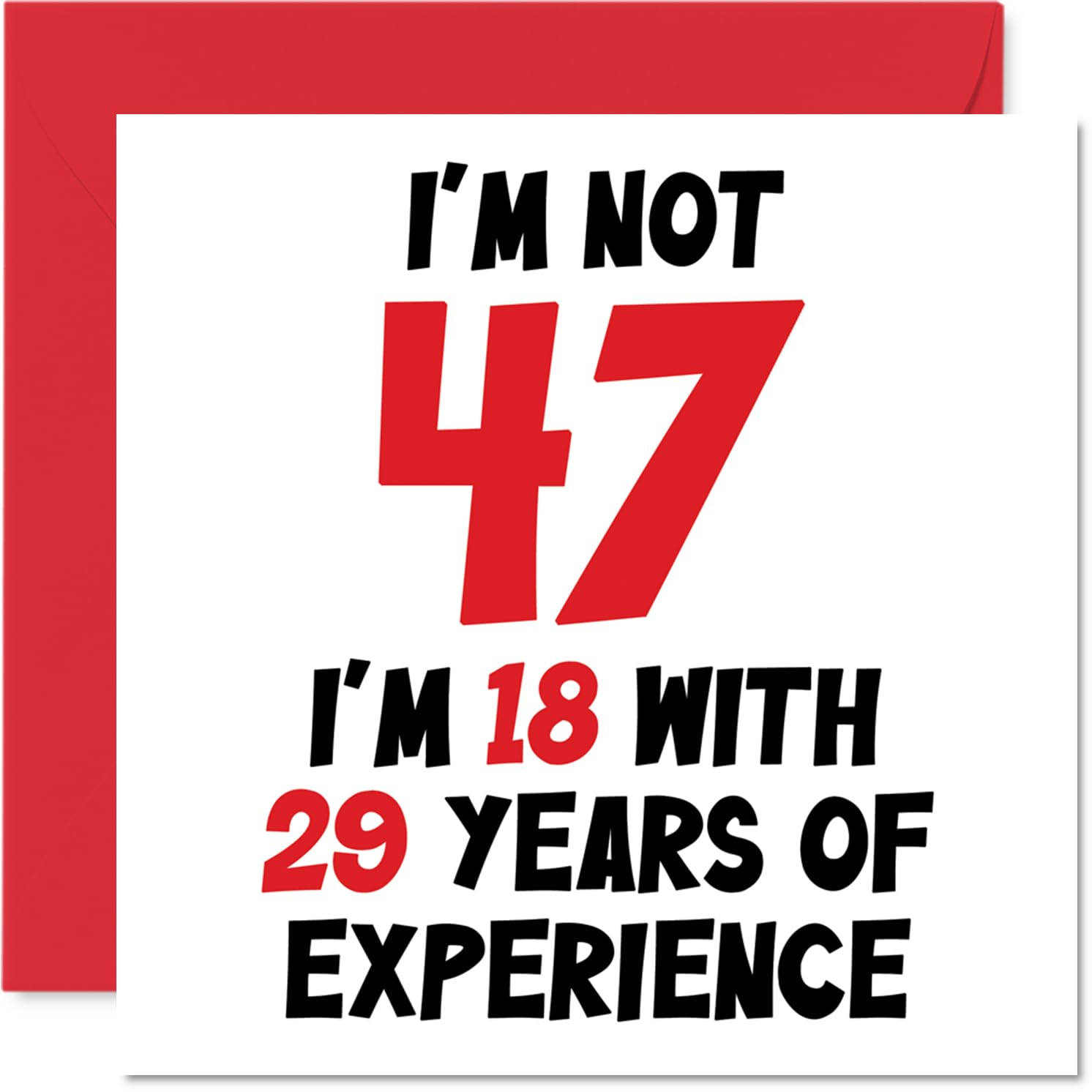 47th Birthday Card for Women and Men