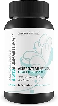 Max Bio Science CDZ Vitamins - Alternative Natural Overall Health CDZ Supplement - Contains Herbal Extracts, Vitamins, Minerals, Antioxidants - Immune Support - Swelling & Discomfort Support