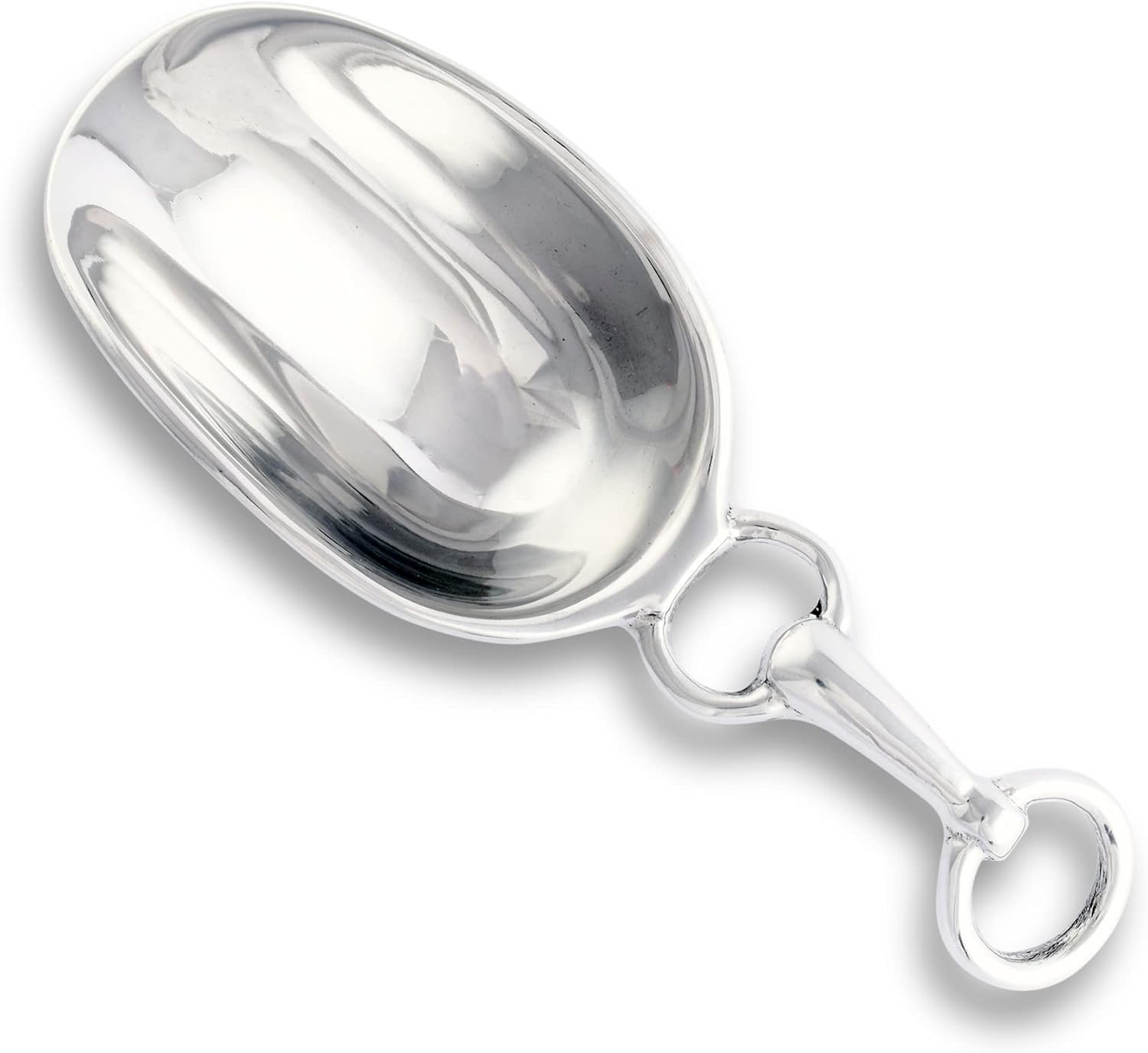Arthur Court Equestrian Bit Handle Bar Ice Scoop, Dry Goods Scoop - Sand Casted and Hand Polished Aluminum 8 inch Long