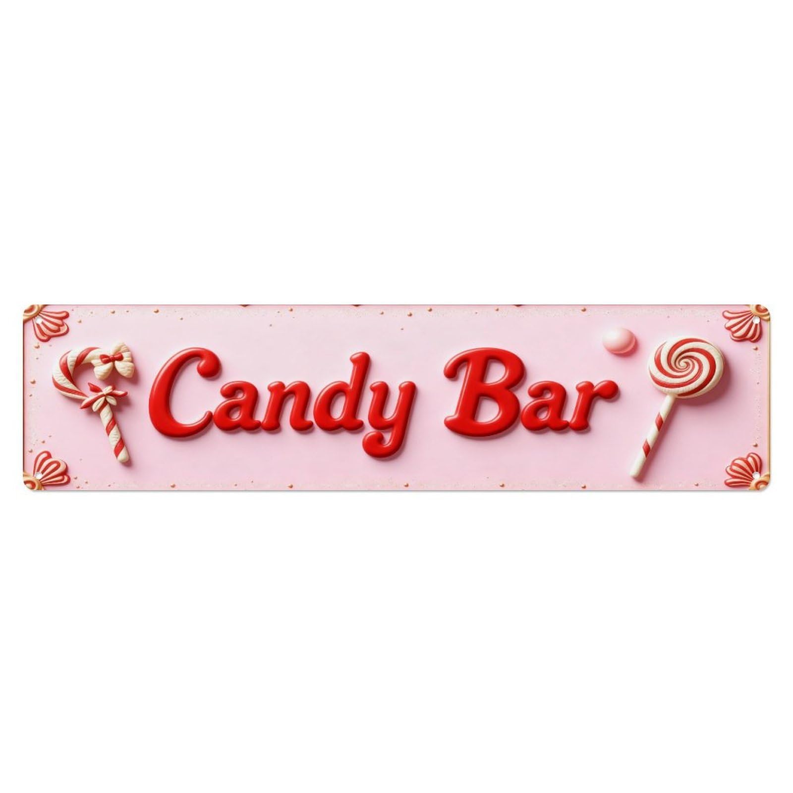 Candy Bar Sign Pattern Metal Tin Sign Plaque