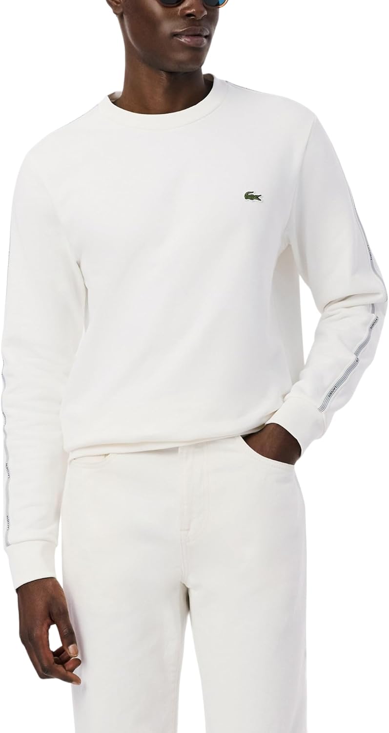 Lacoste Men's Stripe Band Fleece Sweatshirt