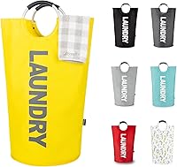 Vista 1 de Caroeas Cesta de lavandería grande Pro de 95 L (13 colores), cesta de lavandería impermeable, bolsa de lavandería con asas acolchadas, cesta de ropa