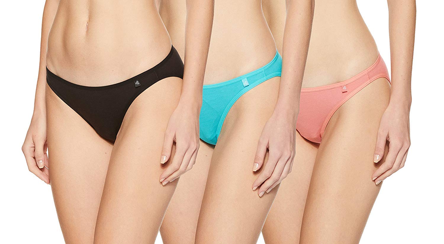 Women's Cotton Bikini (Multicolour, Large) - Pack of 4