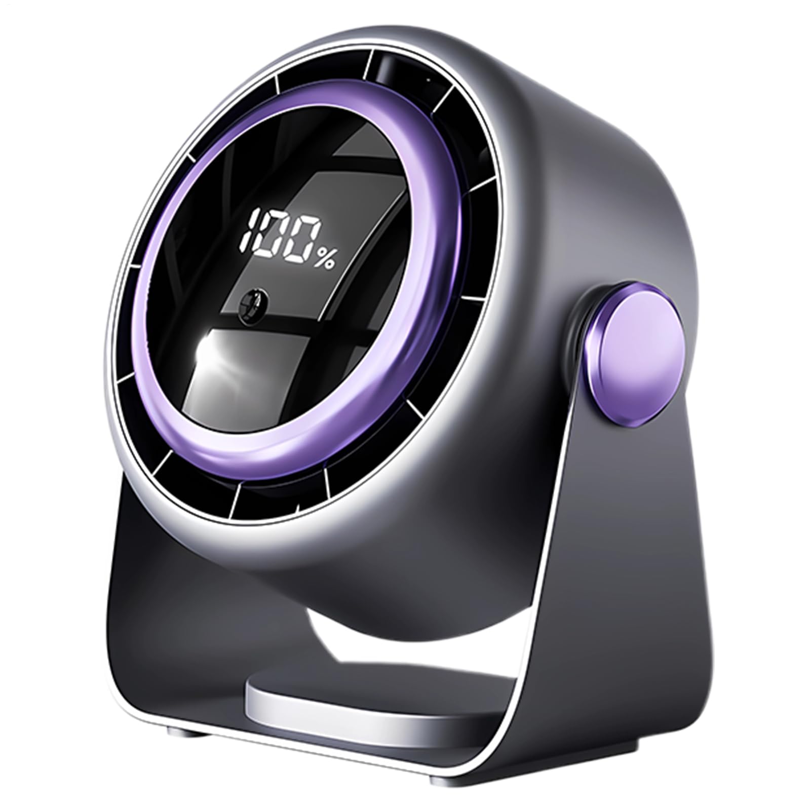 Ventilateur portable USB Generico avec écran tactile numérique pour camping