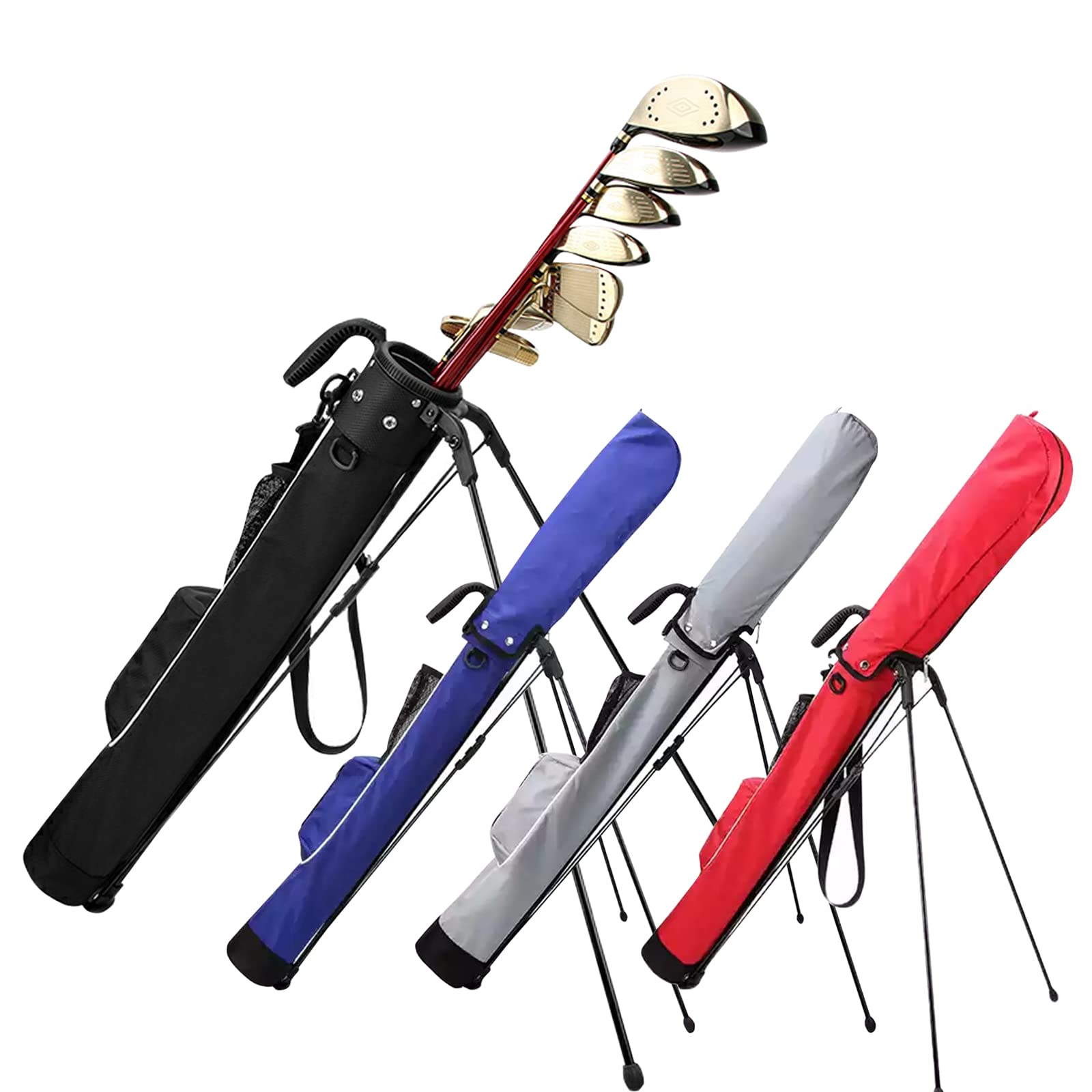 PGM Golf Bags - Lightweight PGM Golf Bag with Strap and Stand – Easy to Carry and Durable Pitch Putt Golf Bag – Golf Stand Bag for The Driving Range, Par 3 and Executive Courses – Golf Gun Bag 2.0