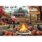 Halloween 1000 Piece Puzzle for Adults: Autumn Ghost Scarecrow