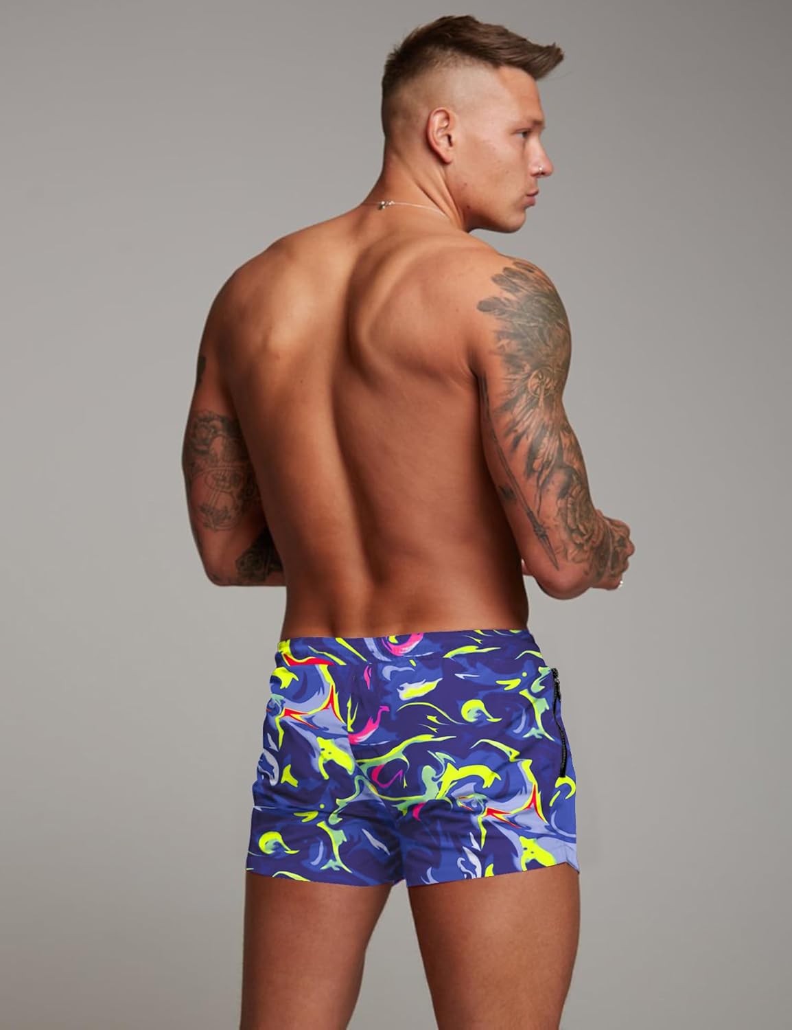 COOFANDY Men's Swim Trunk Quick Dry Swimwear Mesh Lining Bathing Suit Swimsuit Board Beach Sport Short - Image 3