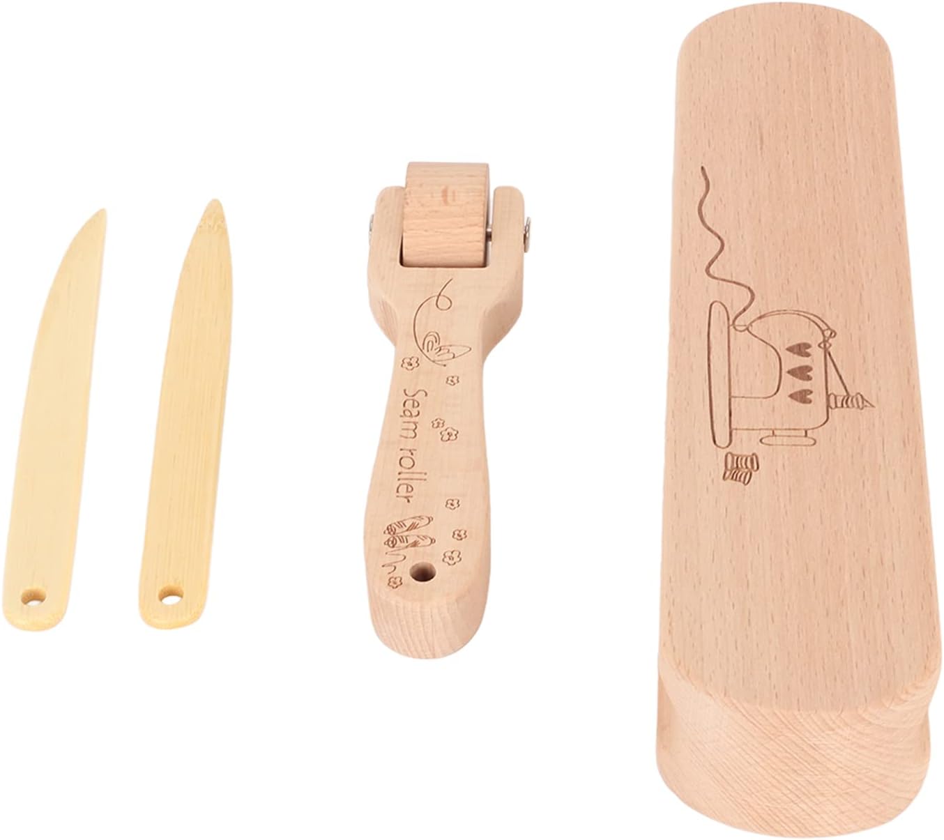 Beech Wood Tailors Clapper Seam Flattening Tool Handheld For Sewing Quilting