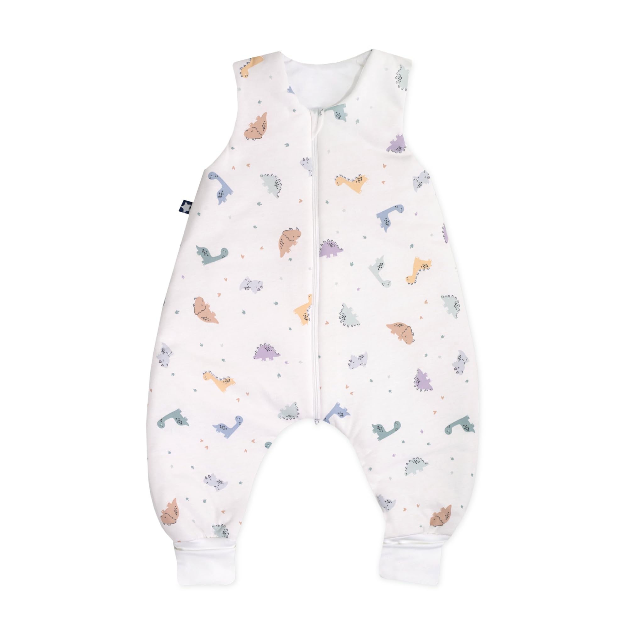 Julius Zöllner Mono de Dormir de algodón Jersey Fabricado en Alemania, Talla 92, Little Dinos, 9082763510, 24-48 Meses, Talla 92