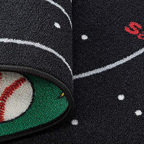 Kids Reversible Area Rug Solar System Learning Carpet Game Room Design 6 (5 Feet 3 Inch X 7 Feet 2 Inch)