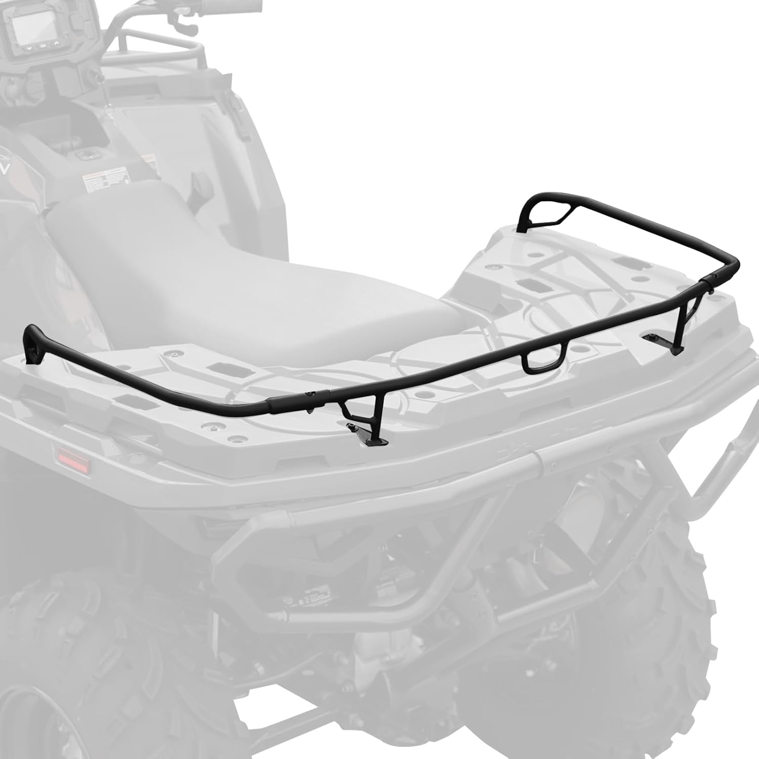 A & UTV PRO Rear Rack Extender for Polaris Sportsman 570 450 H.O. 2021 2022 2023 2024 2025, Heavy Duty Steel ATV Back Luggage Rack Extender Accessories, Replace OEM #2884841, Black