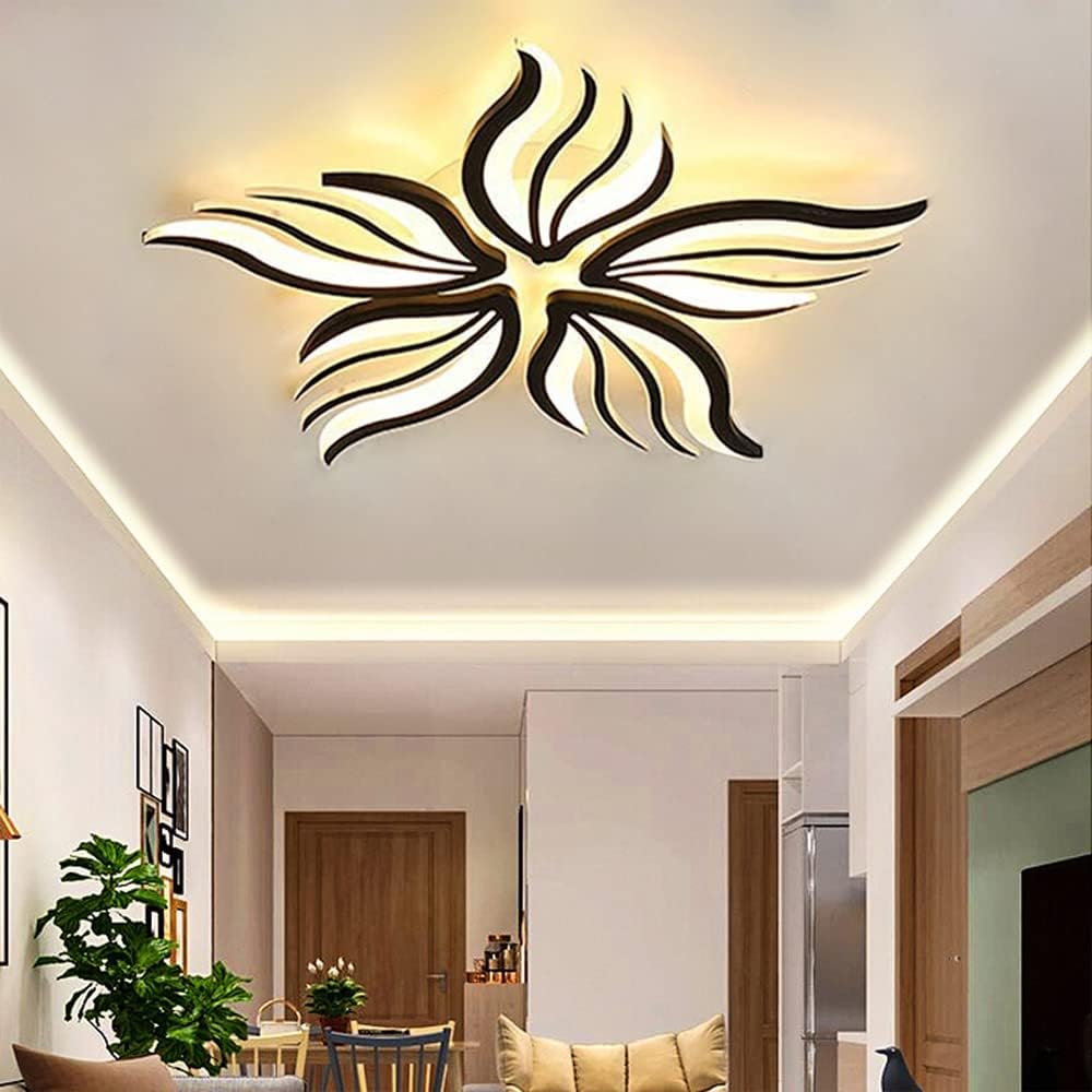 Comely Plafoniera LED, Moderna Plafoniere LED Soffitto LED, 30W 3500LM Lampada da Soffitto LED per Camera da Letto Soggiorno Cucina Sala da Pranzo, Bianco Caldo 3000K