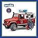 Bruder Land Rover Fire Department Vehicle with Fireman