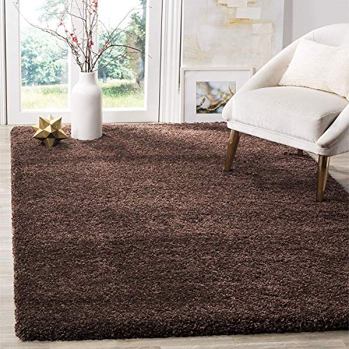 Image of Urban Modern Decor Featuring Soft Shaggy Carpet & Rug for Your Bedroom and Livingroom [Size- 2x5 feet & Color-Brown].
