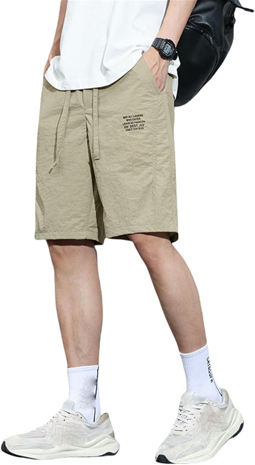 Men's Summer Thin Loose Five-Pocket Beach Sport Casual Shorts