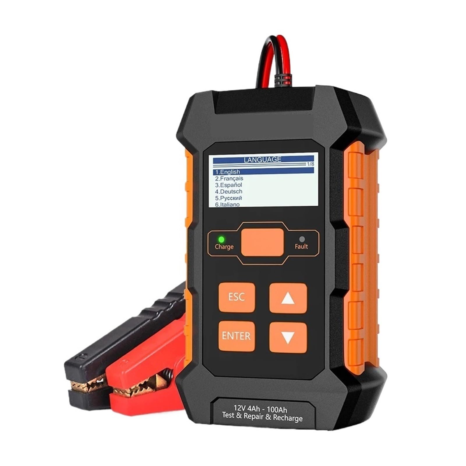 12V 10A 24V 5A Automatyczny Tester Akumulatora Samochodowego Do Ciężarówki Ładowarka Kwasowo-ołowiowy Akumulator Samochodowy Impuls Narzędzie Do Naprawy AGM Żel Litowy łAtwy W UżYciu
