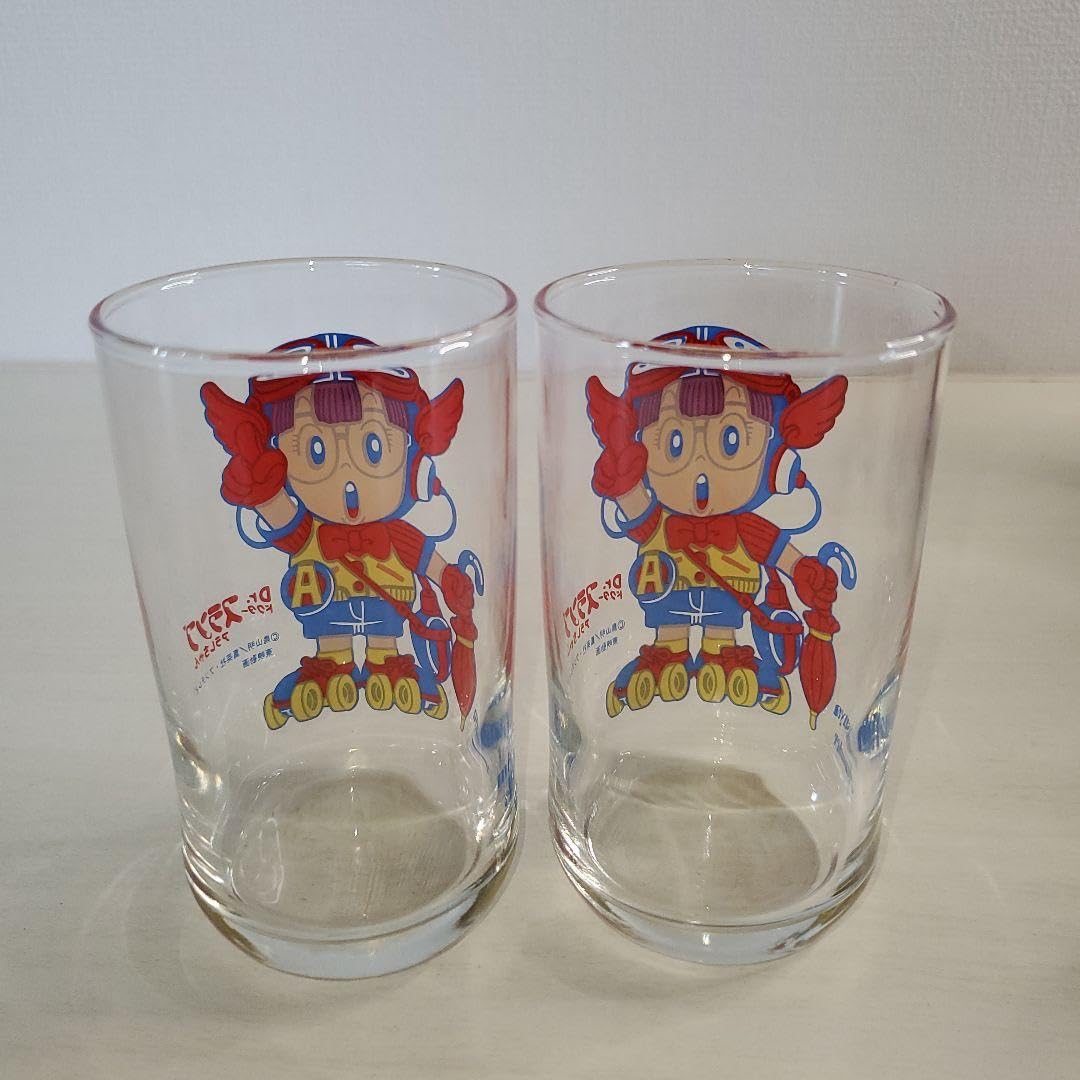 Amazon.co.jp: 昭和レトロDr.スランプアラレちゃん グラス2個入り 2箱 