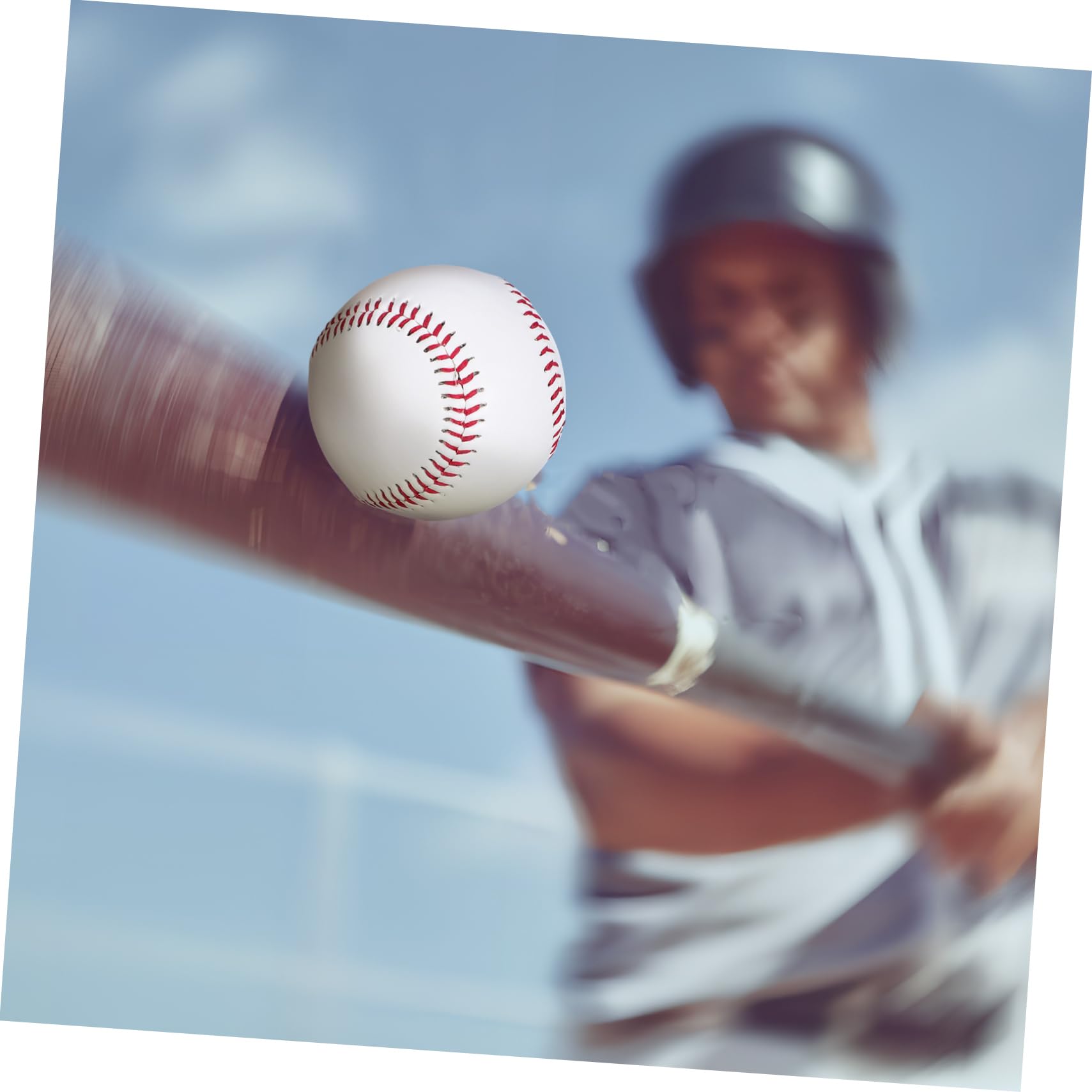 Anneome Balones de Béisbol de Entrenamiento para Principiantes, 12 Piezas, Superficie Lisa de PVC y Virutas de Madera, Adecuado para Bateo