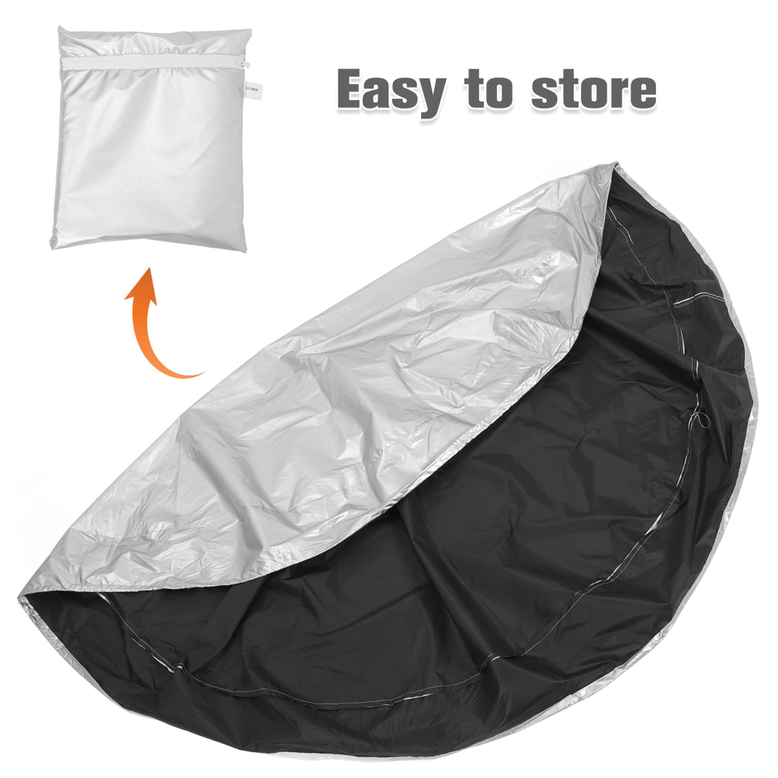 VANZACK Cubierta Plegable para Piscina Inflable De Pies Protección Solar y Aislamiento Térmico para Jardín Cubierta Reutilizable y Resistente Al Agua para Mantener El Área Piscina