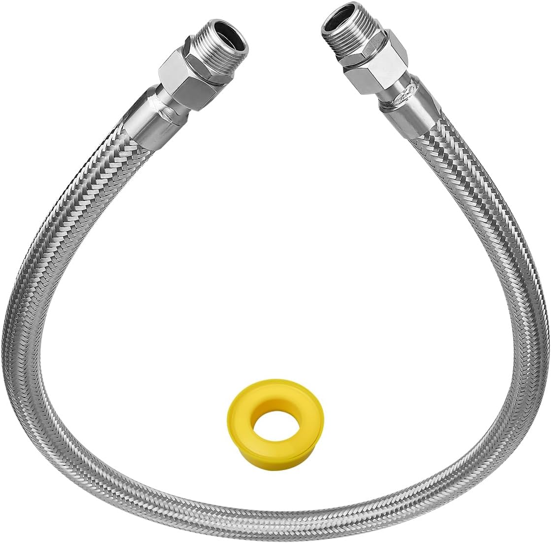 Industrial Grade Compressor Jumper Hose, 3/4" NPT Male Compression