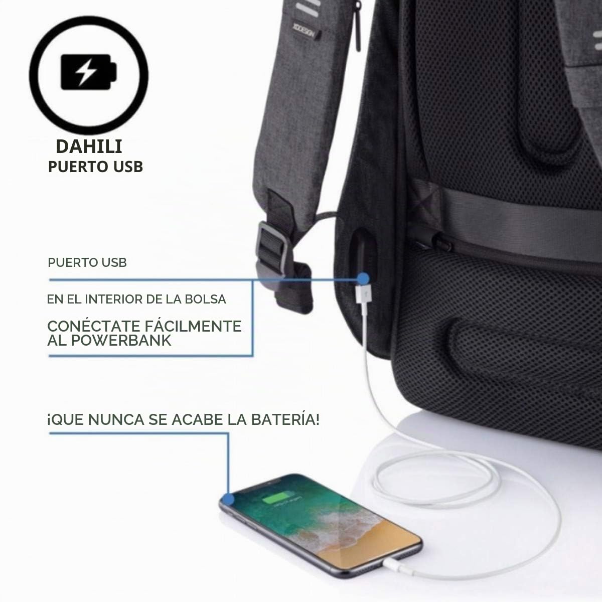 XD Design Bobby Hero XL 17" Mochila Antirrobo USB (Bolso Unisex)