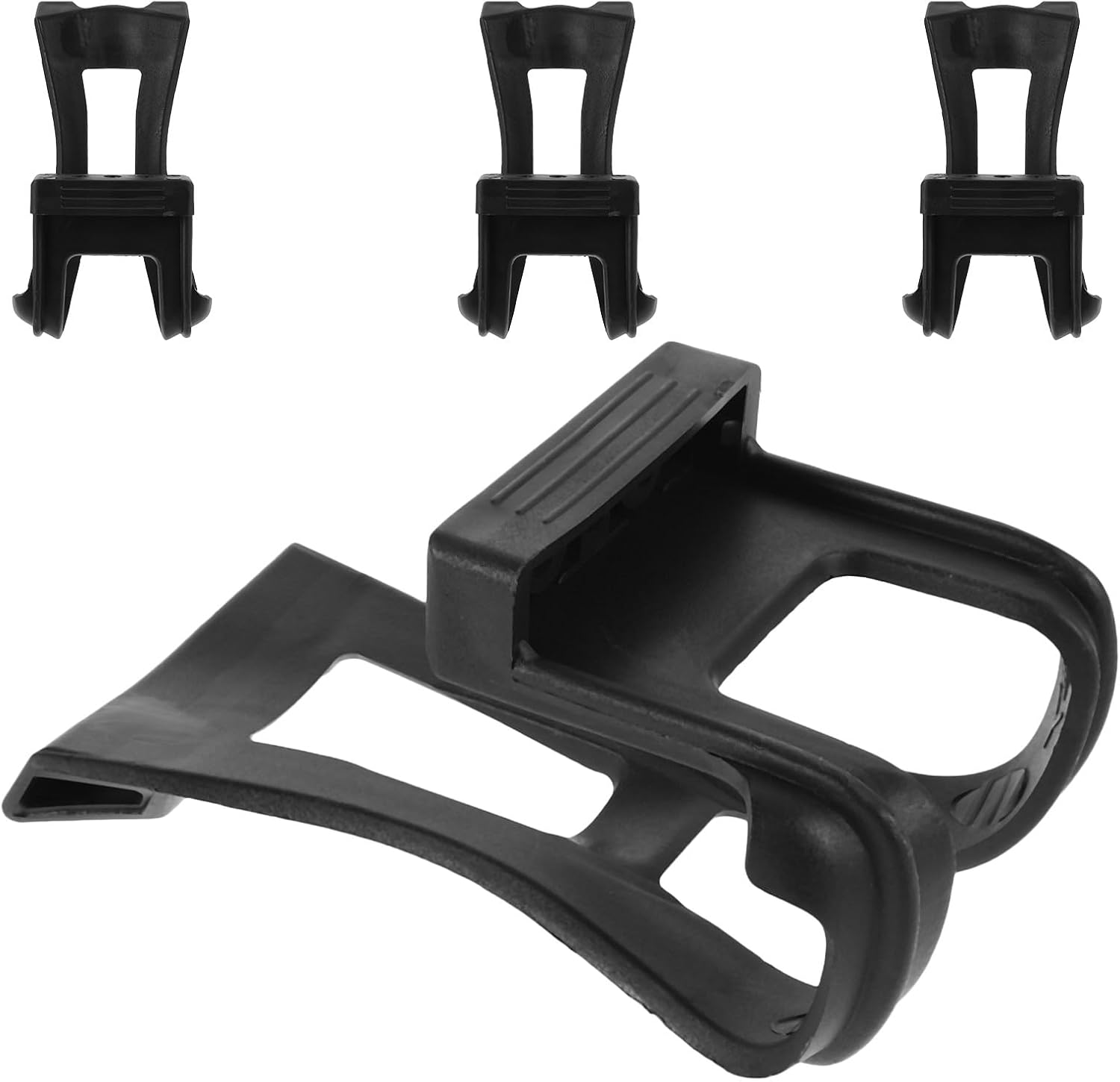 UPKOCH 4PCS Bike Pedals Toe Clips – Universal Adjustable Foot Cage Pedal Accessories for Cycling Exercise Bike and Road Bicycle