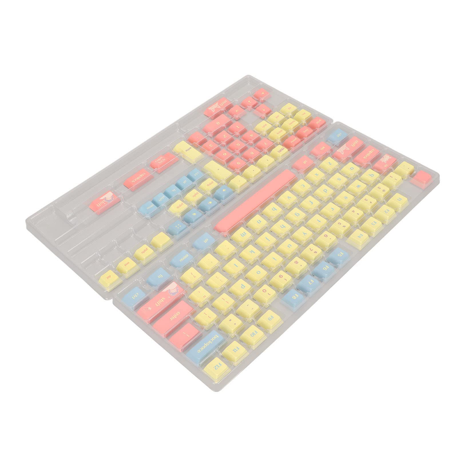 Aramox PBT Tastiera Copritasti 124 Tasti, Sublimazione a Coloranti
