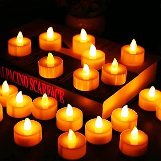 Flameless Candles, LED Tea Light Candles With Battery-Powered wedding Candles Decorations For Parties Events Tealight Cand...