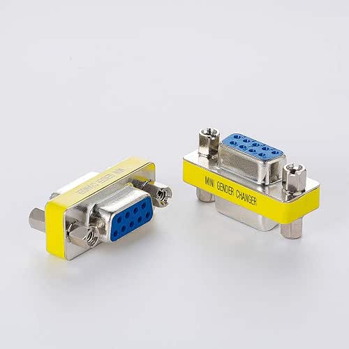DB9 Gender Changer Serial RS232 Female to Female Mini Adapter/Coupler
