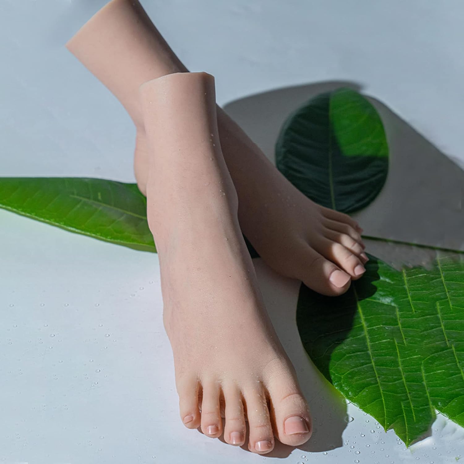Yeahhhi Mannequin Foot Model, 18Cm Lifelike Silicone Fake