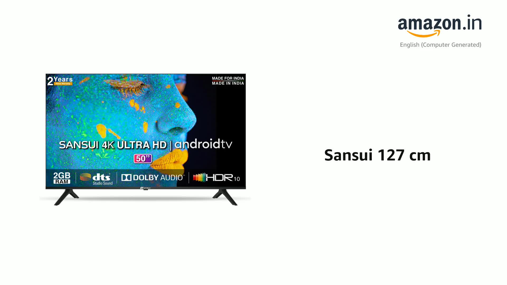 TV売ります Motorola ZX Pro 127cm smart TV 50 inch - TVs, Video - Audio in