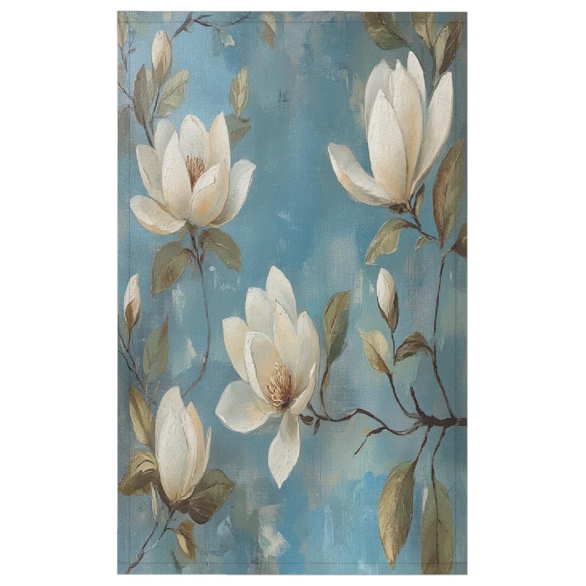 Torchons de cuisine magnolia abstrait pour décoration d'intérieur