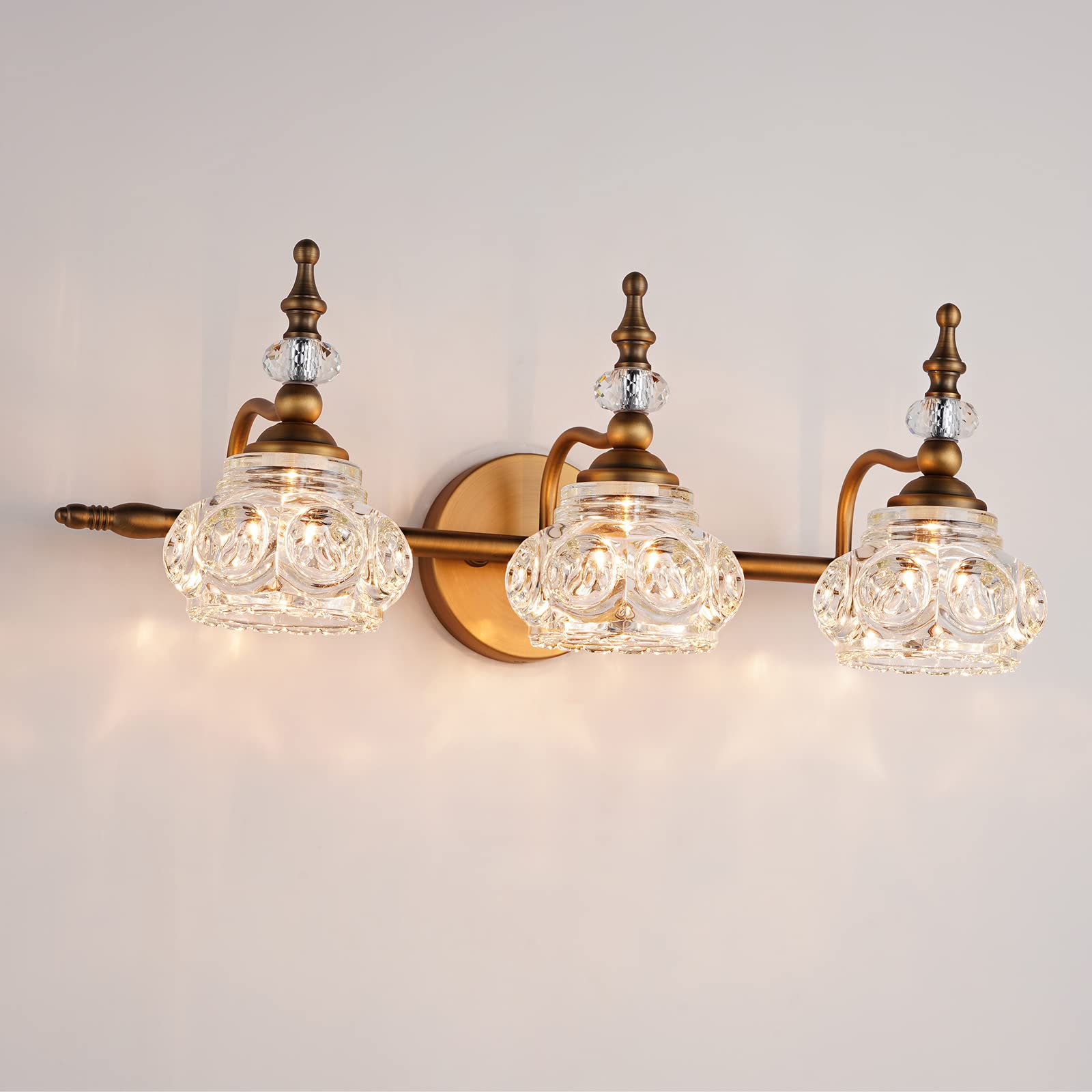 Bathroom Vanity Light 3 Light Bathroom Lights Brass