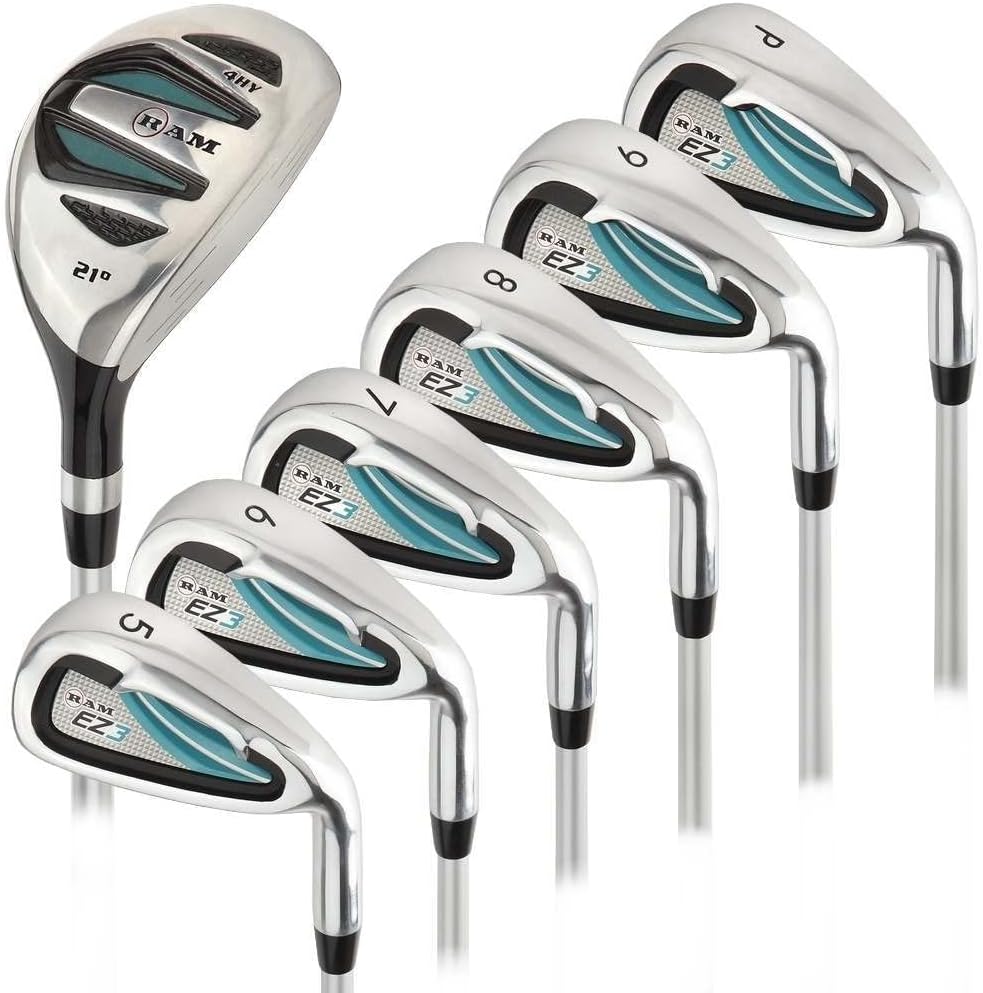 Ram Golf EZ3 Ladies Right Hand Iron Set 5-6-7-8-9-PW - Free Hybrid Included