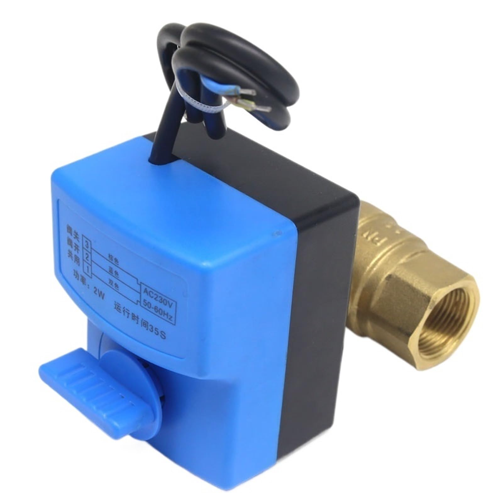 Vanne à Bille en Laiton DN25 AC24V pour Chauffage et Arrosage Automatique