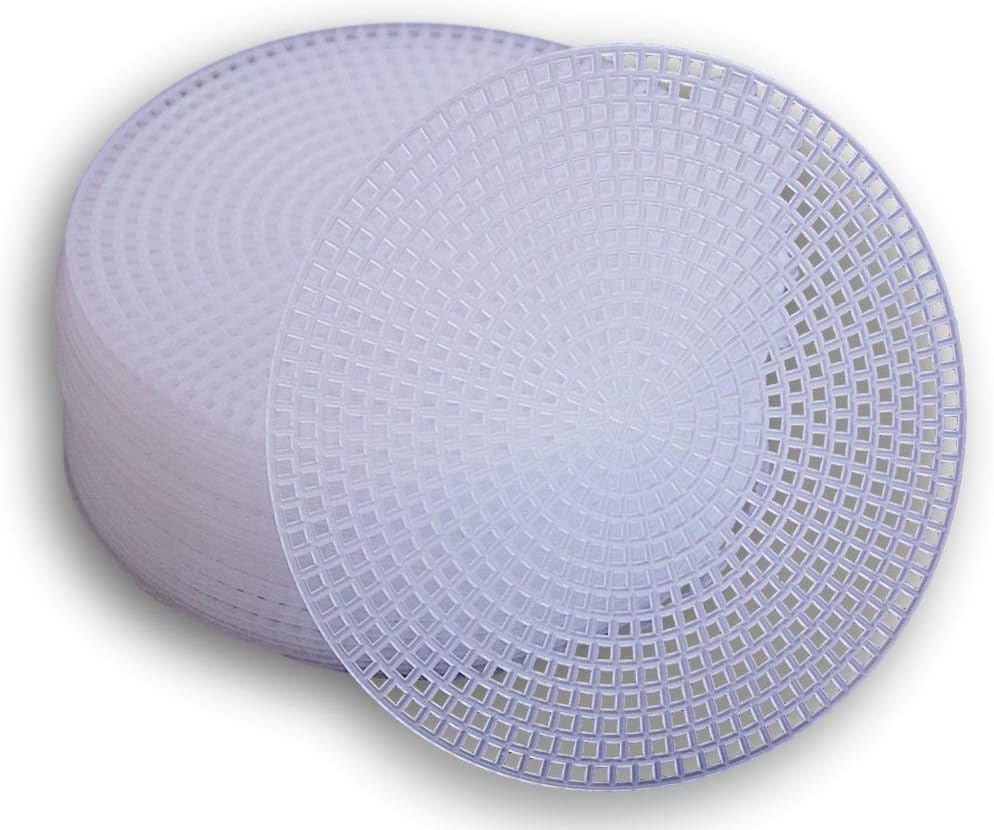 Plastic Canvas Circle - 4.5 Inch Diameter - 30 Pack