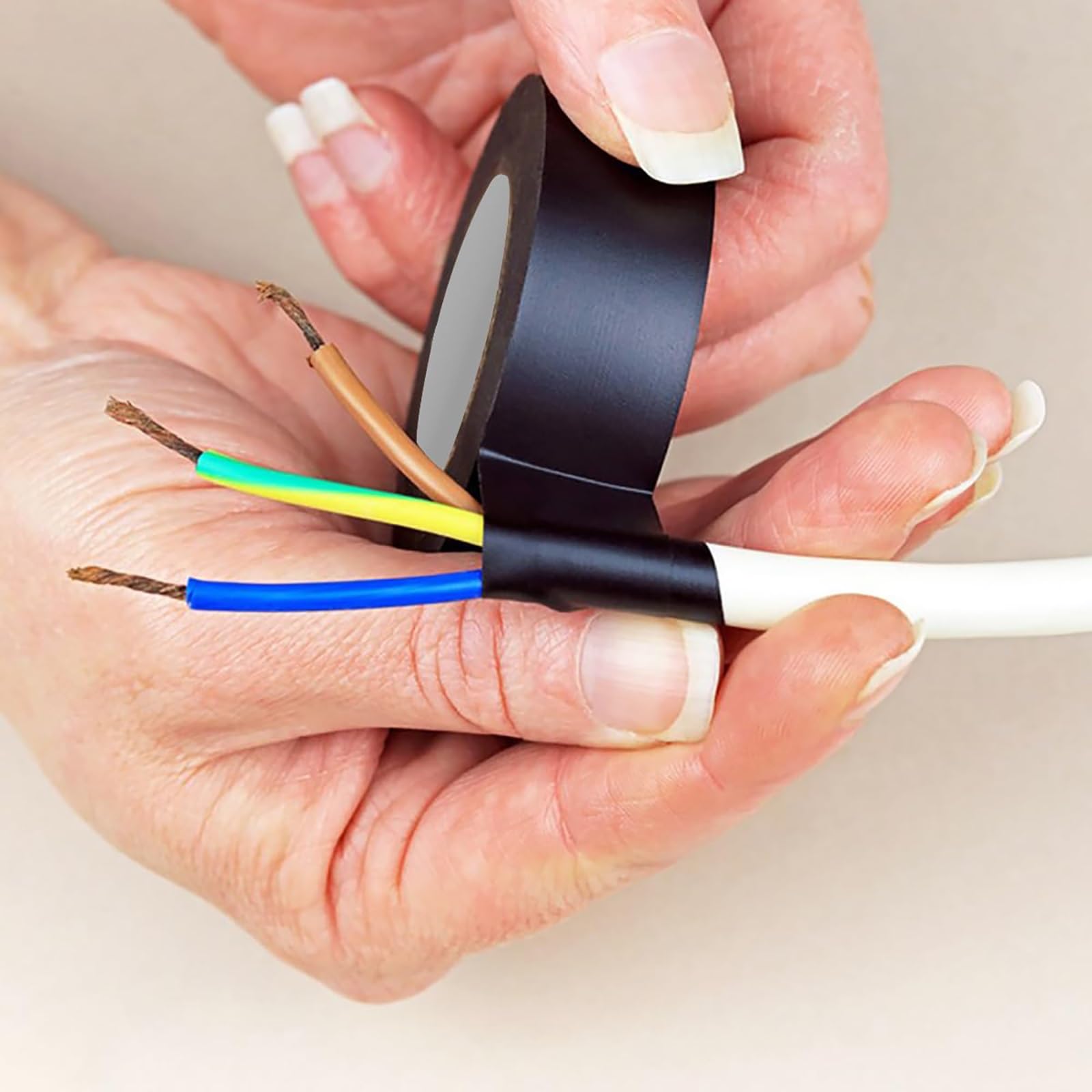 10er-Pack Selbstklebendes PVC-Isolierband Mit Spannungsprüfer – Insgesamt 16 Fuß X 10 Zoll (Schwarz/Rot/Gelb), Wasserdichtes Und Flammhemmendes Isolierband Zur Reparatur Und Abdichtung(Red)