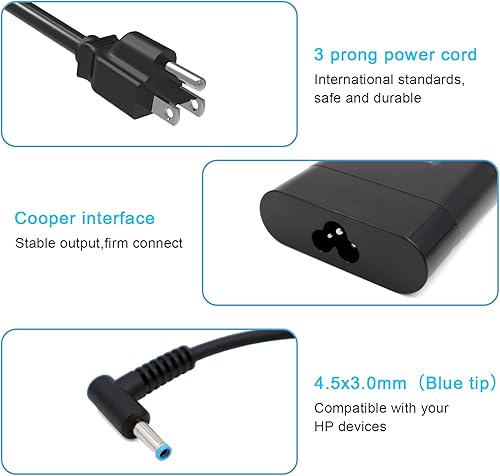 Miniatura 3 de Cargador adaptador de CA de 135 W 19.5 V 6.9 A apto para HP Omen 15 17, Spectre 15 x360 15t-df100, Pavilion Gaming 15 17 ec0013dx 15-ec0751ms,