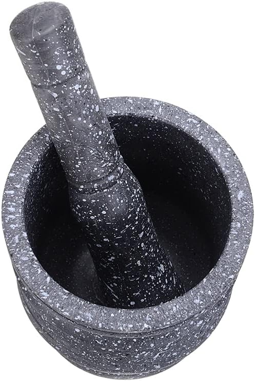 Granite Garlic Grinder Set Kitchen Mills Tool Resin Bowl Tough Foods Pepper Ginger Herbs Garlic Grinder Spices Tool