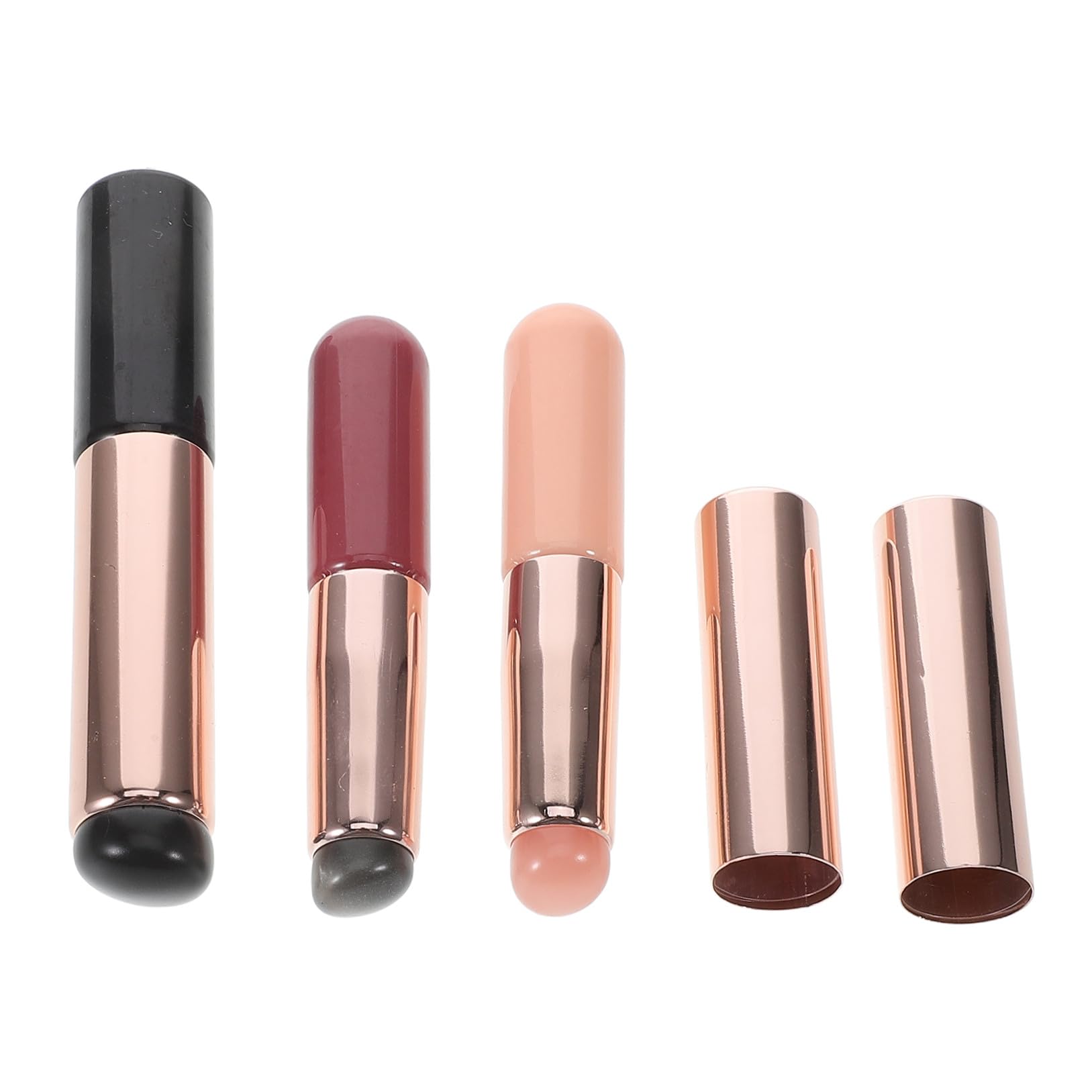 Beaupretty Lot De 5 Pinceaux Pour Nail Art Applicateur De Pinceaux À Réutilisables En Silicone Faciles À Utiliser Pour Débutants Et Professionnels 3 Pièces X 5